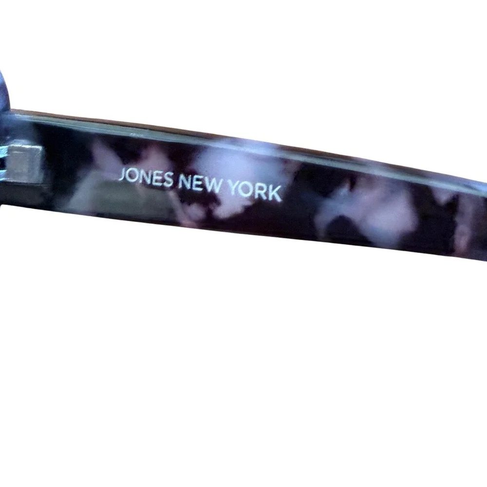 Jones New York Womens Oversized Oval Sunglasses Purple Marbled